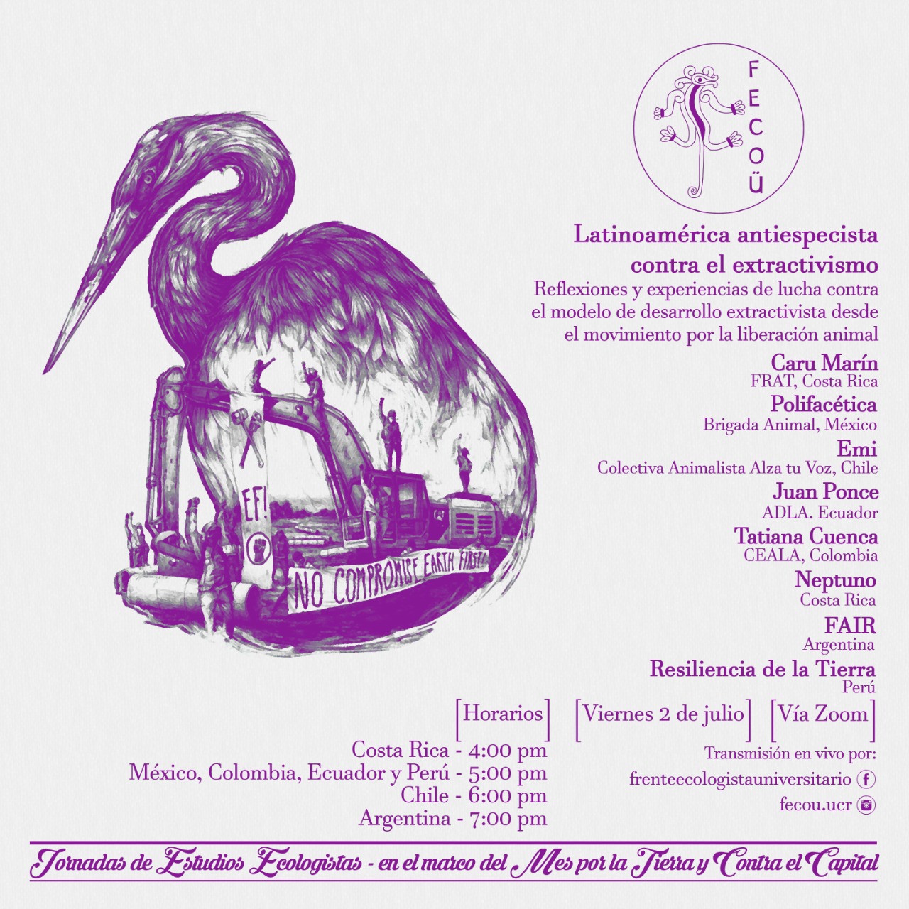 Reseña del encuentro “Latinoamérica antiespecista contra el extractivismo”